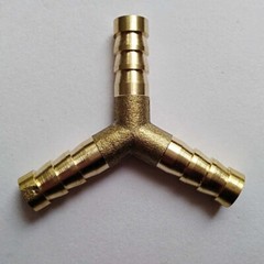 3/8″ HOSE BARB Brass Pipe 3 WAY Y Fitting Thread Gas Fuel Water Air B163