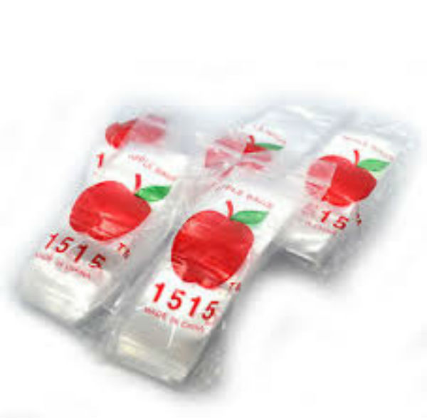 Apple Brand 1515 Ziplock 1000 Clear 2 mil Baggies