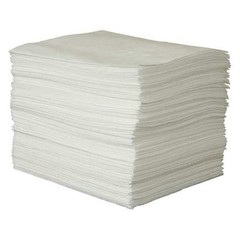 Oil Absorbent Sorbent Pads Polypropylene 15×19 Inch 100 Pack Spill CleanupXL