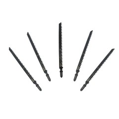 Hitefu 5PCS T344D T-Shank Jigsaw Blades, 6 Inch High Carbon Steel Long Black