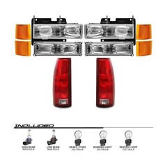 EPIC LIGHTING OE Spec-B Replacement Halogen Headlights Signal Lights Side Mar…