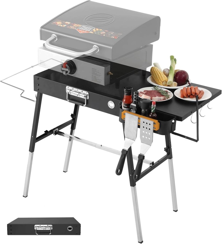 Portable Outdoor Grill Table,Blackstone Griddle Stand,Movable Griddle Stand Fit