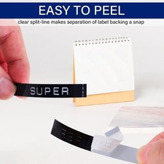 2PK For DYMO 3D Embossing Label Tape Organizer Xpress A521209 White/Black 12mm