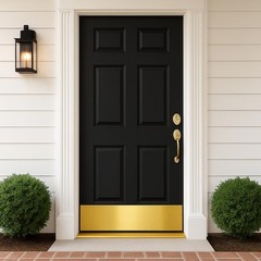 KOSHKA Door Kick Plate Peel and Stick (6″x 34″, Brushed Brass Finish) 1