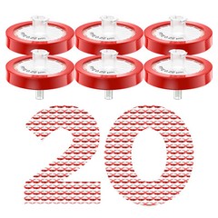 800PCS PTFE Membrane Syringe Filters 25mm Diameter 0.22um Pore Size Hydrophobic