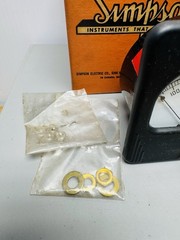 SIMPSON Panel AC AMP METER 0-400 AC Amperes Alternating Current F.S.-400/5ACA #1