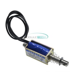 DC12V 300mA 5N/10mm Precise Pull-Push-Type Solenoid Electromagnet JF-0530B