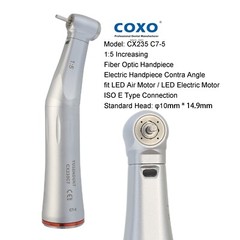 Dental 1:5 Electric Handpiece LED Fiber Optic Contra Angle Ti-MAX NSK Z95L X95L