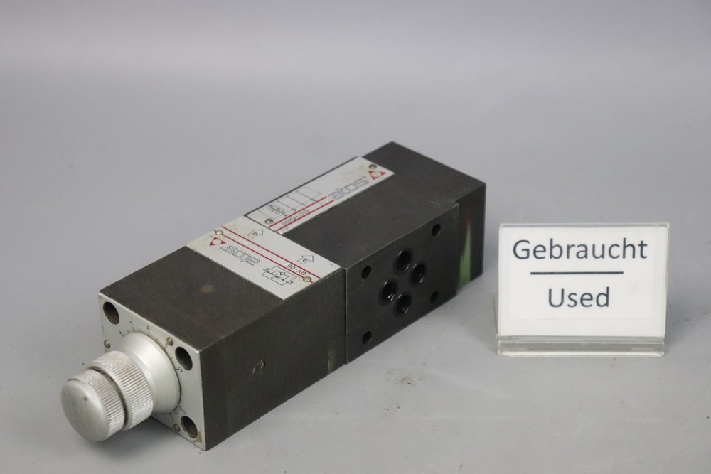 Atos QV-06/11/50 Flow Control Valve + Modular Plate BHQ-013 11L/min Used