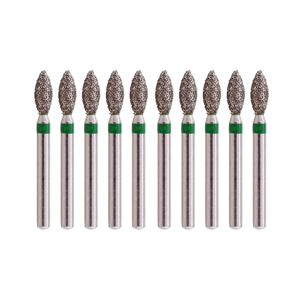 Dental Diamond Burs Football Dia FG 368/023C Pointed Coarse Grit High Speed Burr