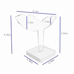 Clear Acrylic Plexiglass Earring Jewelry Stand Countertop Display 11620-11