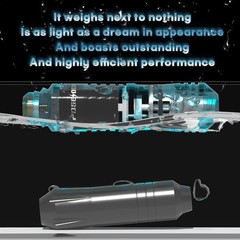 Tattoo Gun Kit POSEIDON Pen with 2pcs 1500mAh Batteries Blue