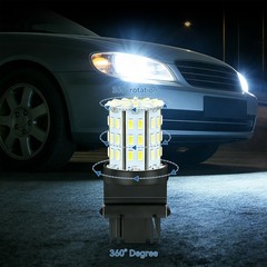 4x 3157 3057 3357 LED Bulbs 64 SMD 50,000 Hours 6000K White for Reverse Lights