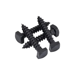 Rustic Square Lag Screws, Ruspert Weatherproof Coating, Black Exterior Lag Bo…