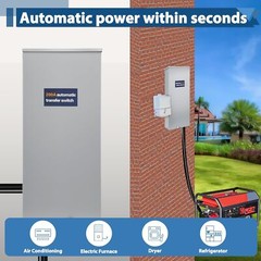 200 Amp Automatic Transfer Switch UL Type 3R For 8-24KW Home Standby Generators