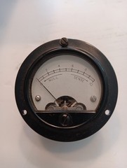 Vintage Gauge, Unbranded, Null/Sense, Round, 2.5″, Untested As Is, Steampunk?#4