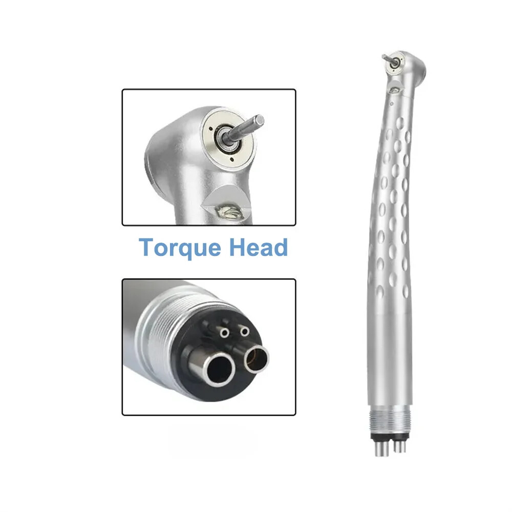 LED Dental E-generator High Speed Handpiece Push Button 2/4Hole Tip 3Water Spray