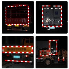 Conspicuity Tape DOT-C2 Approved Reflective Trailer Red White 2”x150’ -1 Roll