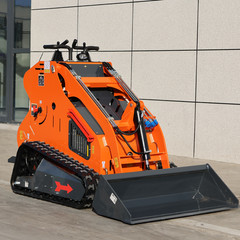 Upgraded 24HP Mini Skid Steer Loader 2-Cylinder Air Cooled Engine 3 Pump CE