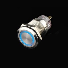 2/4/6/8/10Pcs 19mm LED Push Button Power Switch Latching w/ Wire Socket Harness