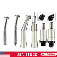 High/Low Speed Handpiece Kit E-generator LED Turbine 2/4Hole YB Dental