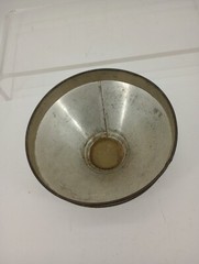 Vintage farmhouse Primitive Galvanized Steel MILK STRAINER 9.5 W X 5″ T