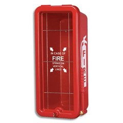 🎯 10LB RED FIRE EXTINGUISHER CABINET INDOOR/OUTDOOR W/ LOCK AND “FREE SHIPPING”