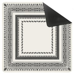 Vintage Black and White Mahjong Mat for Table 31.5 X 31.5 in, Gifts for Mahjo…
