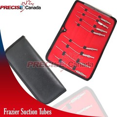 8pcs FRAZIER Suction Tube 5,6,7,8,9,10,11,12 Fr Dental Surgical ENT In Case Kit