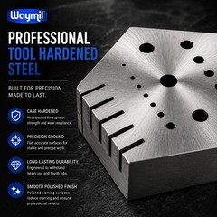 Hexagonal Staking Anvil 15 Holes & 5 Serrations Watch Riveting Watchmakers Tool
