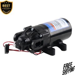 NEW 12V Diaphragm Pump 2.2GPM Quick Attach Port EF2200-QA-BOX Black