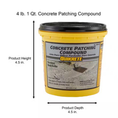 Quikrete 4 lb. 1 Qt. Concrete Patching Compound, Use for patches up to 1/4 inch