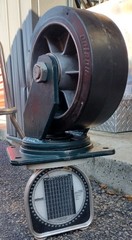 [2] COLSON CASTORS 4″x10″Wheels 12-1/2″ Height 47 lbs each NOS See pics details.