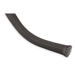 TECHFLEX CCP0.25BK Braided SleevIng,0.250 In.,100 ft.,Black 1UXZ5