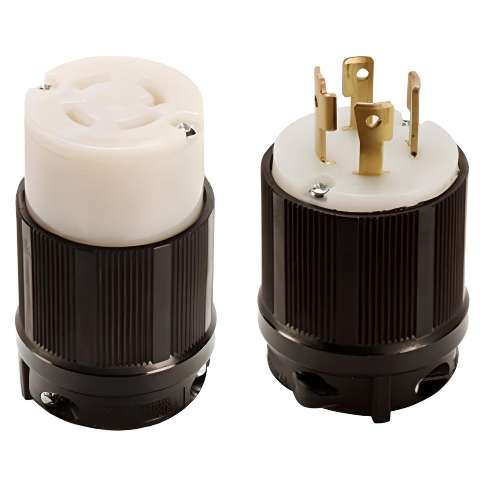 OCS Parts NEMA L16-30 Locking Plug and Connector | 480V – 30A – 3 Pole 4 Wire