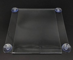 Clear Window Sign Holder with Suction Cups 8.5X11 Made from Durable PET Material