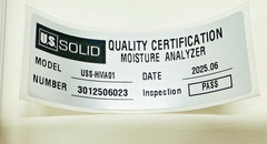 R. U.S. Solid USS-HMA01 Halogen Moisture Analyzer 110g x 5mg, (JFHMA0001), New