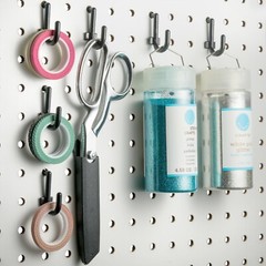 Plastic Pegboard Hooks Lowercase j-Hooks for peg boards 100 pieces MADE IN USA