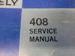 Gravely 408 Tractor Service Manual 16124P1