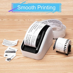 Continuous Label Tape Paper Roll 62mm x 100ft Compatible Brother QL Printer Use