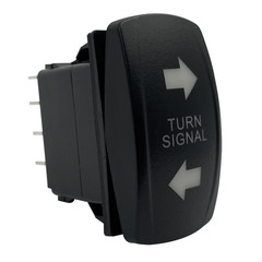 Amber Led Turn Signal Rocker Switch 7 PIN On-Off-On DPDT Toggle Switch with Jump