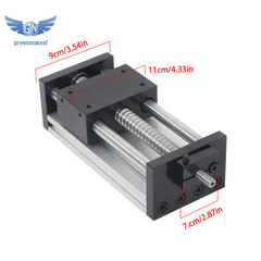 100mm Dual Optical Axis Manual Sliding Table Ballscrew SFU1605 Linear Guides