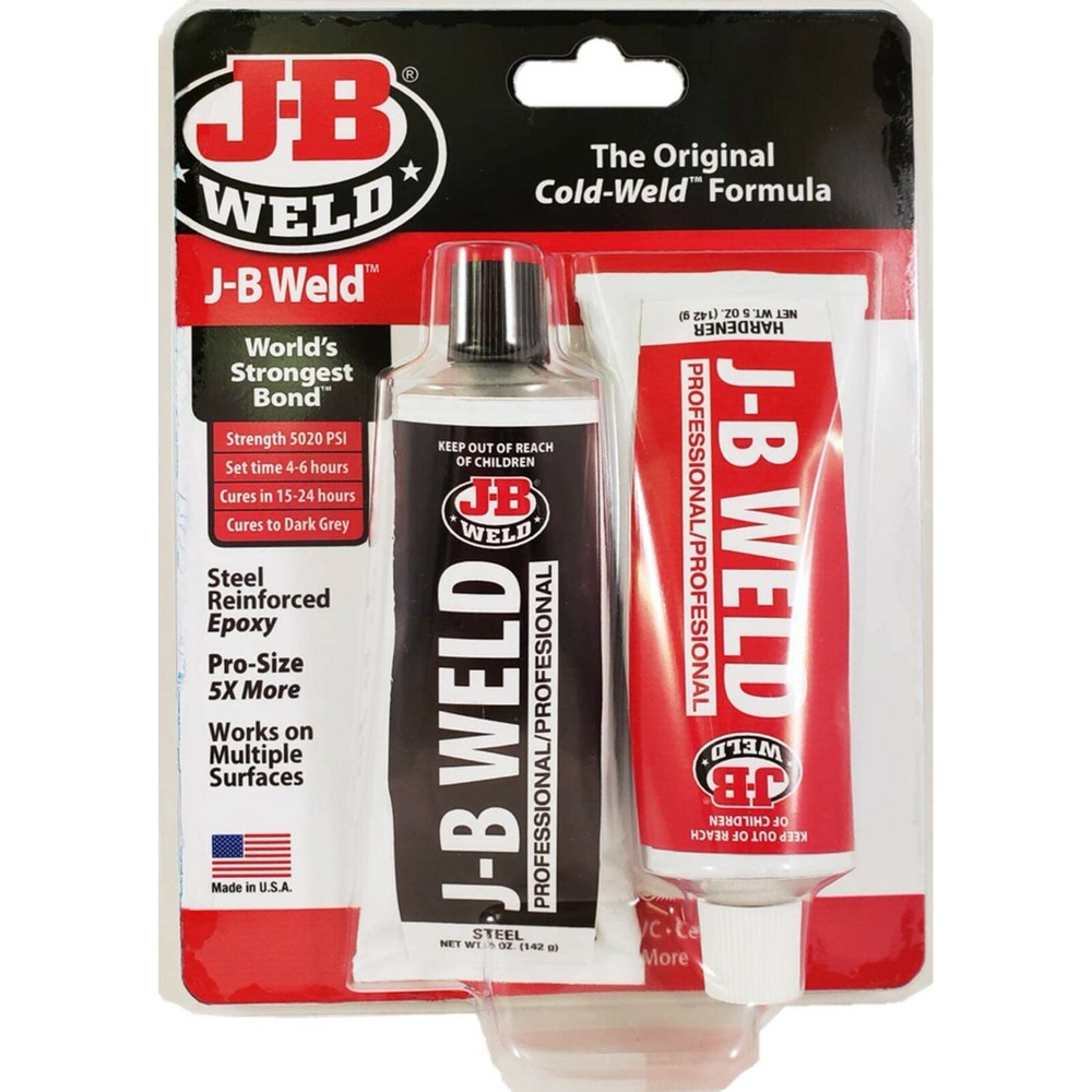 J-B Weld ORIGINAL COLD-WELD STEEL REINFORCED EPOXY Dark Grey PROFESSIONAL 5020PS