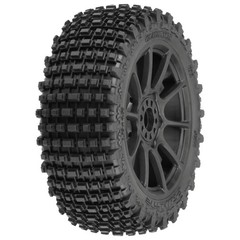 Pro-Line Racing 1/8 Gladiator M2 Fr/Rr Bgytire Mtd Blk Mach 10 2 Pro907421 Rc