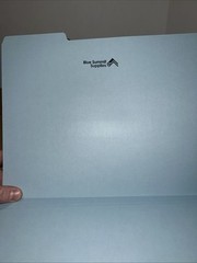 200 Blue Summit Supplies Colored File Folders Letter Size, 3 Tab Positions