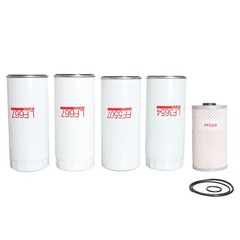 LF667(X2) LF3654 FF5507 FF5369 Filter Kit, Compatible With Volvo D13 Oil Change