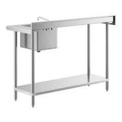 24″W x 60″L Stainless Steel Commercial Restaurant Work Table with Sink on Right