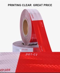 Conspicuity Tape DOT-C2 Approved Reflective Trailer Red White 2”x100’ -2Roll US