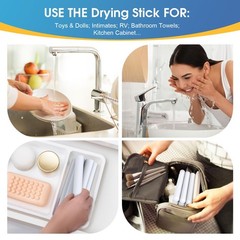 EBIEFLY Large Drying Stick for Toys Water Dry Rod Desiccant Silicone Flesh L…