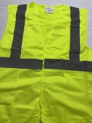 Fluorescent Green Reflective Vest Sleeveless Tops Traffic Run Safety Reflector
